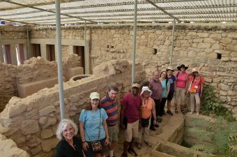 In the Palace of Knossos- Tripartite Shrine