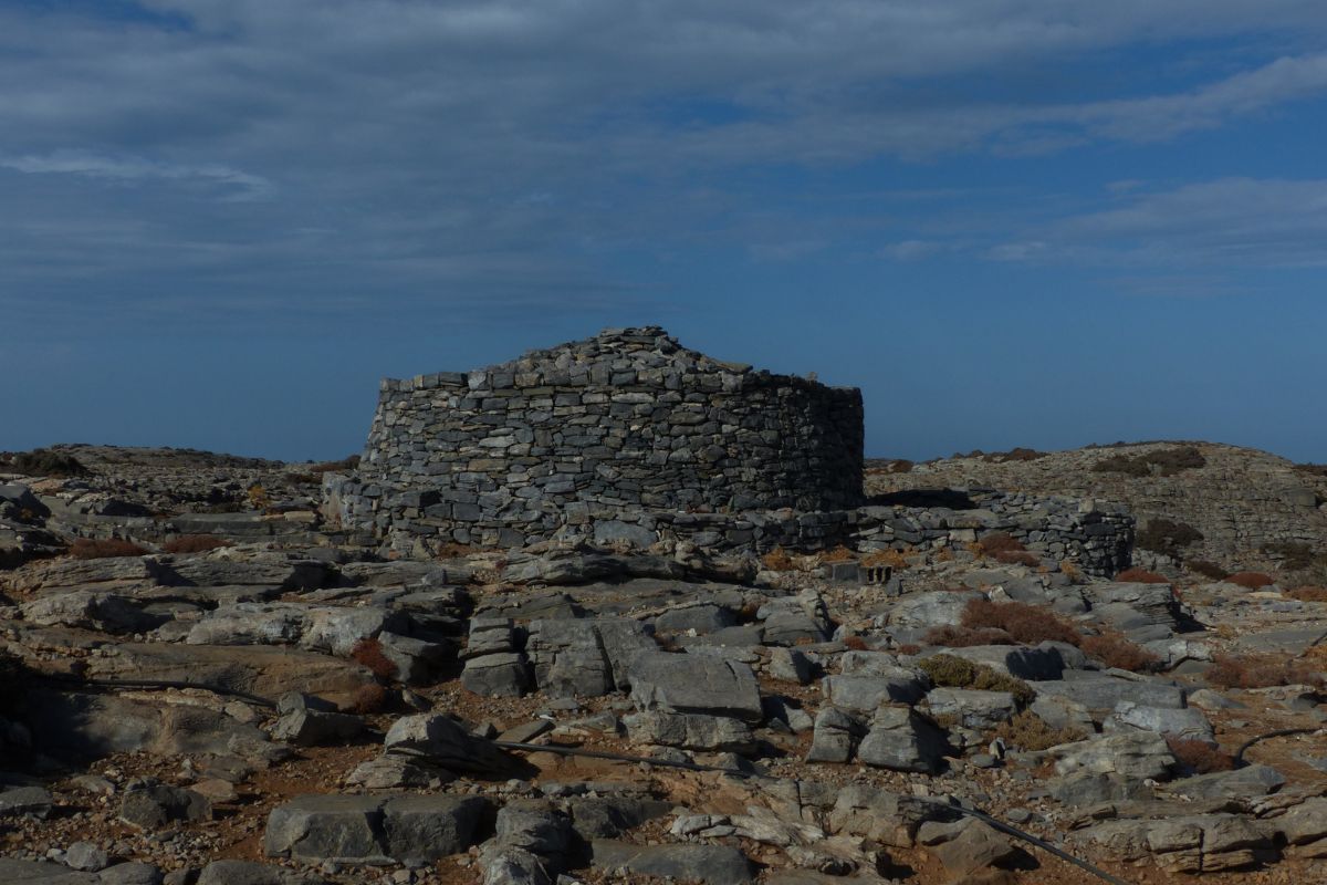Shepherd's house in dry stones, above Anogia, towards Mount Psilioritis, Crete, Greece