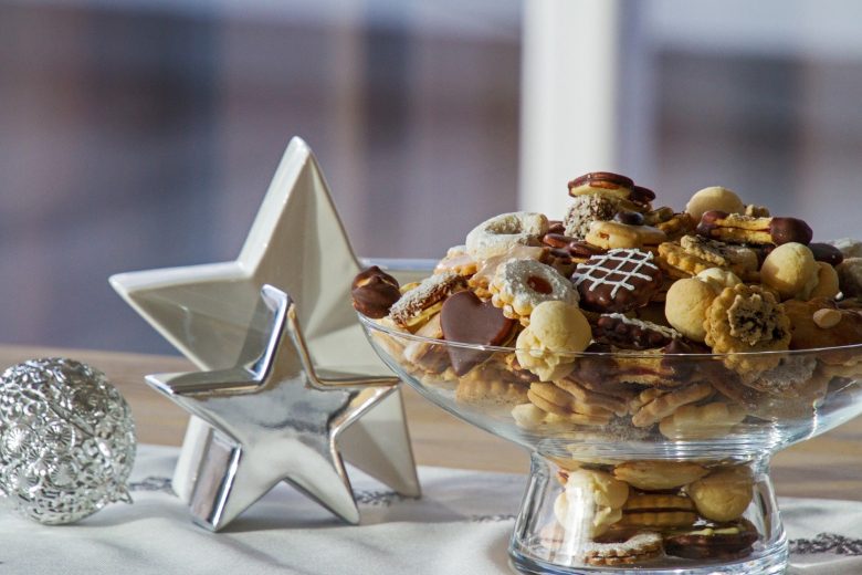 christmas sweets on a table