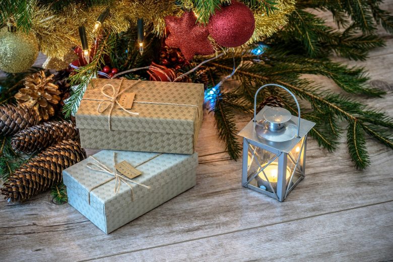 christmas gifts under the tree
