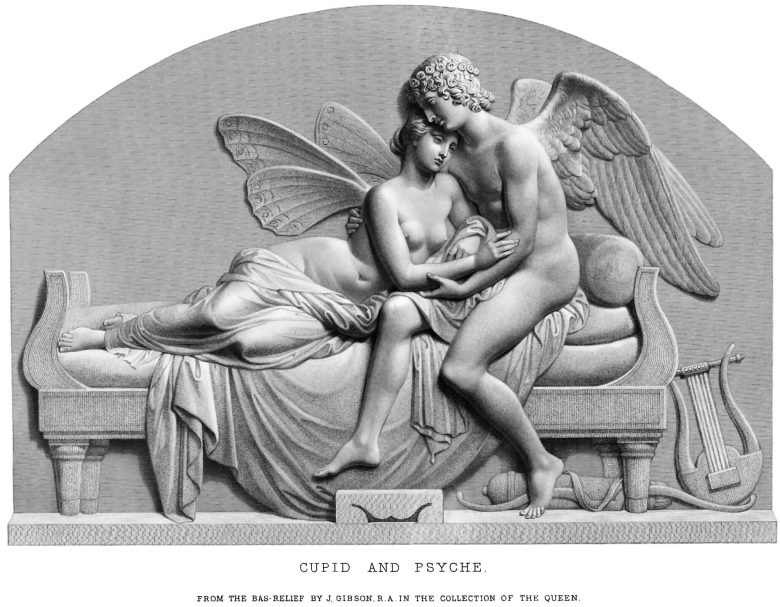John Gibson (1790-1866) - Eros and Psyche (18xx) engraving
