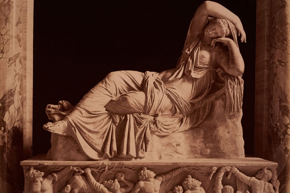 Ariadne Sleeping Collector: Catsimpoolas, Nicholas Photographer: Anderson, James, 1813-1877 Date: [ca. 1853–1877]