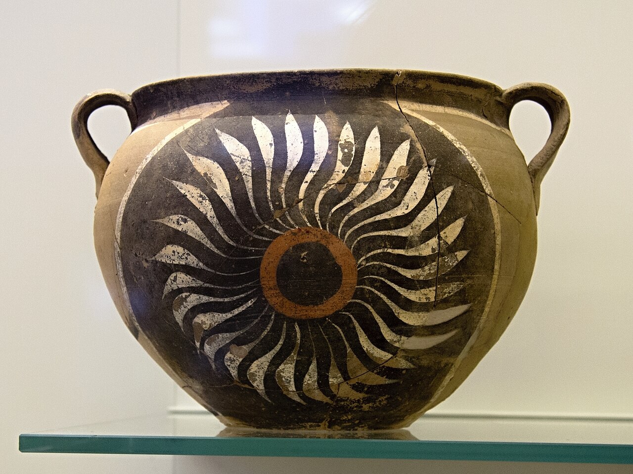Kamares ware vessel from Phaistos at the Heraklion Archaeological Museum
