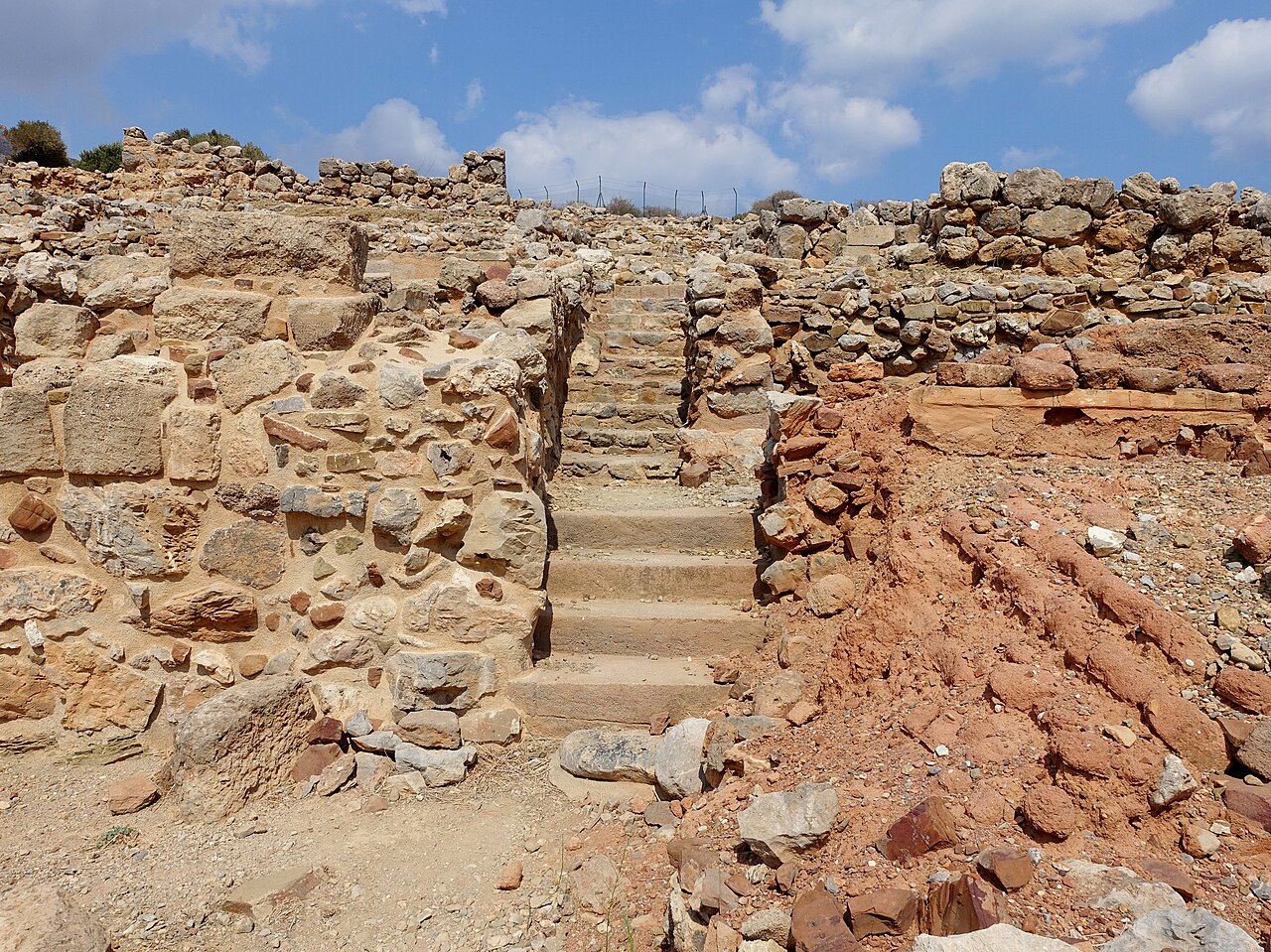 Ruins of the Minoan Palace of Kato Zakros in Eastern Crete