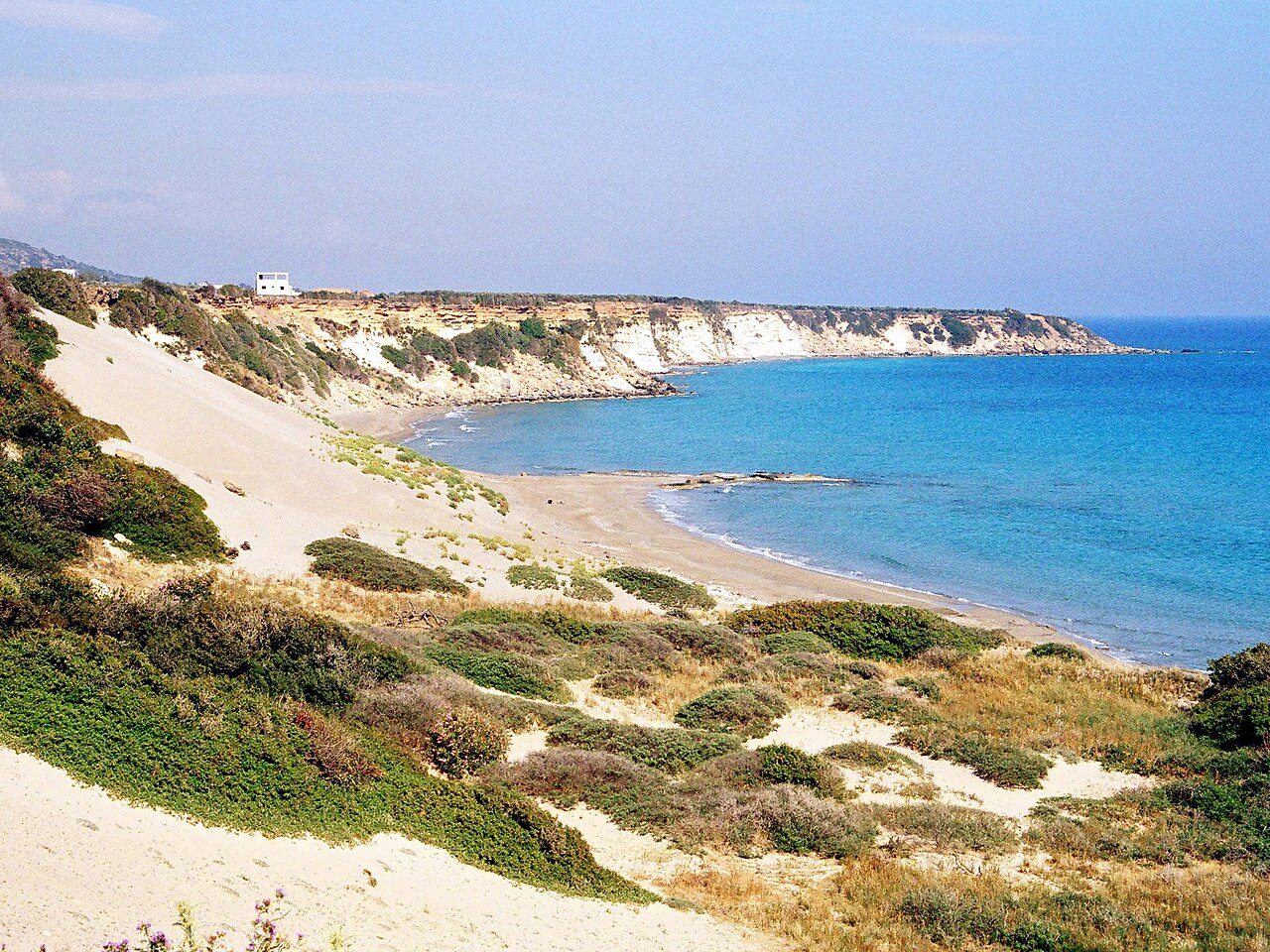 Orthi Ammos beach near Frangokastello on the south coast of Crete