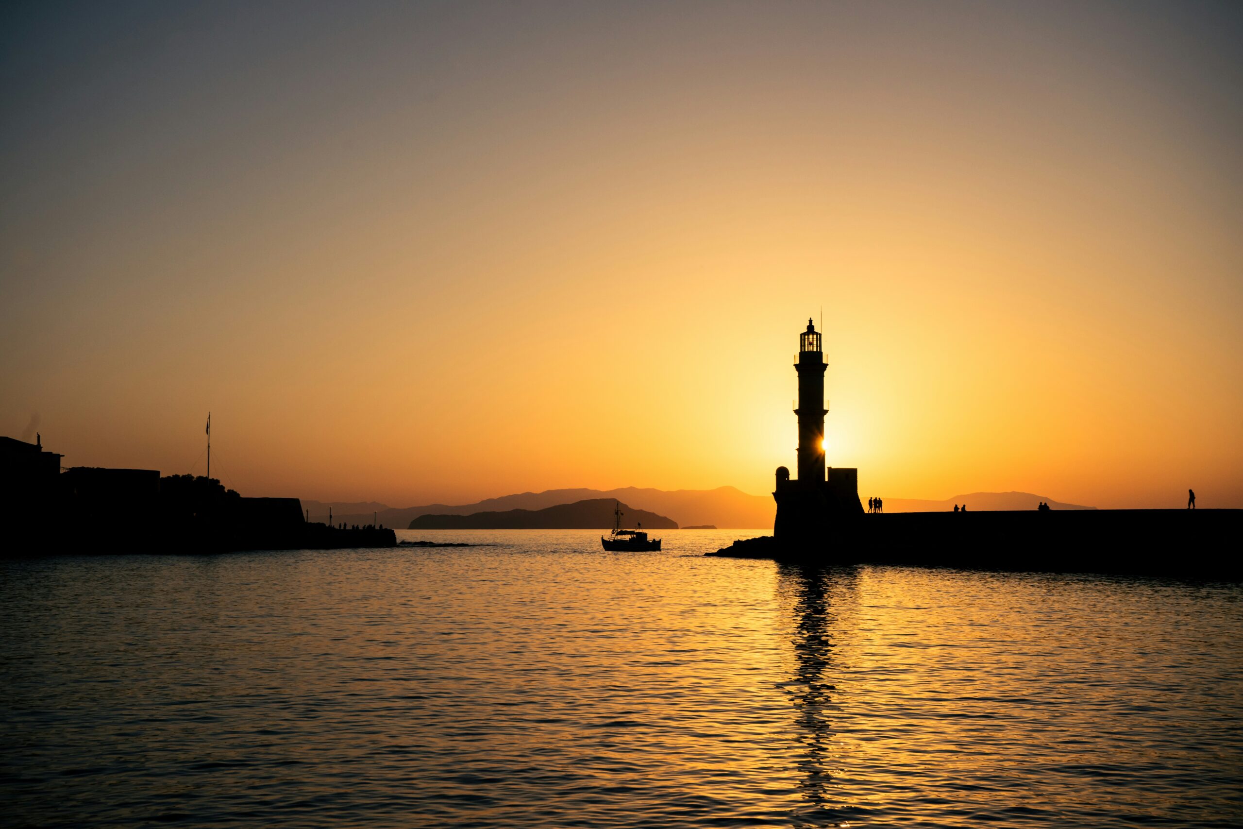Chania, Greece sunset